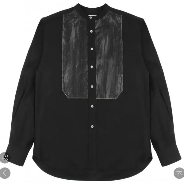 [BUNJANG] BRUANT Chain Bosom Shirt "HEAL THE WORLD" Black Peace Sign / BRUANT CHAIN BOSOM 셔츠 HEAL THE WORLD / BLACK PEACE SIGN(새상품)