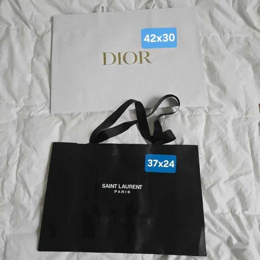 [BUNJANG] Dior & Saint Laurent Shopping Bags / 디올 입생로랑 쇼핑백