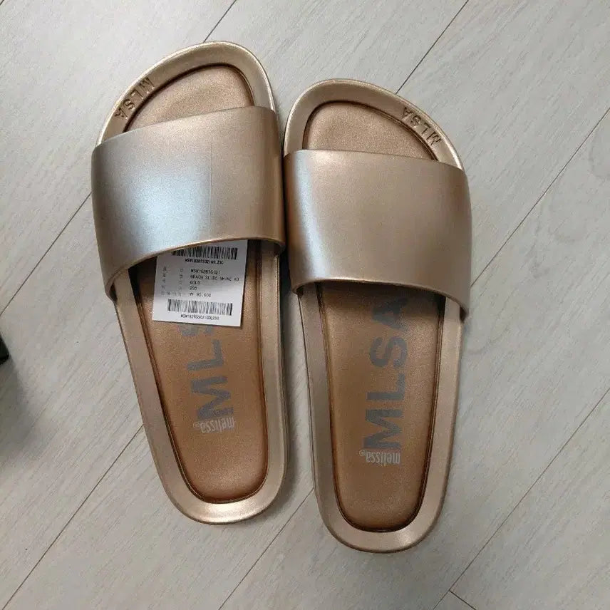 [BUNJANG] Melissa Gold Flat Sandals (US 6 / 230mm) / (최종) 새상품 멜리사 골드 슬리퍼 230 USA6
