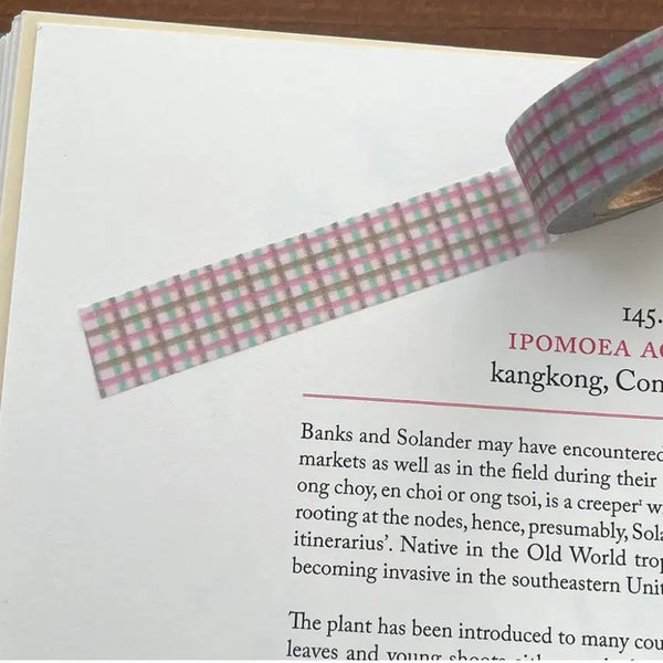 [BUNJANG] I'm In It Logi Check Washi Tape / 아이민잇 로지체크 마테