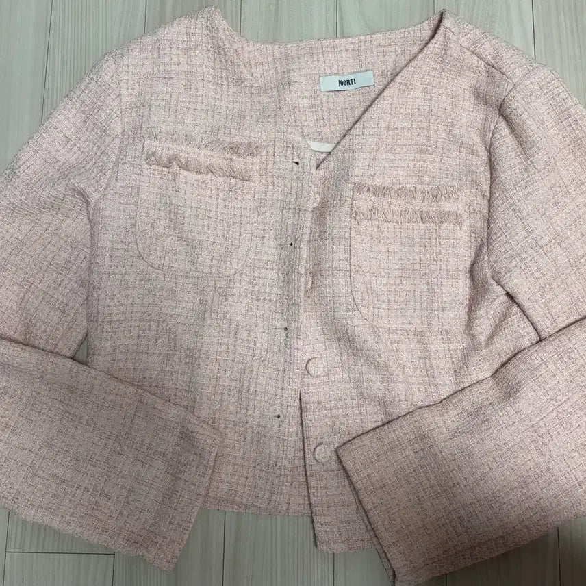 [BUNJANG] JURTI Tweed Jacket Long Sleeve Free Size / 주르티 트위드 자켓 긴팔 free