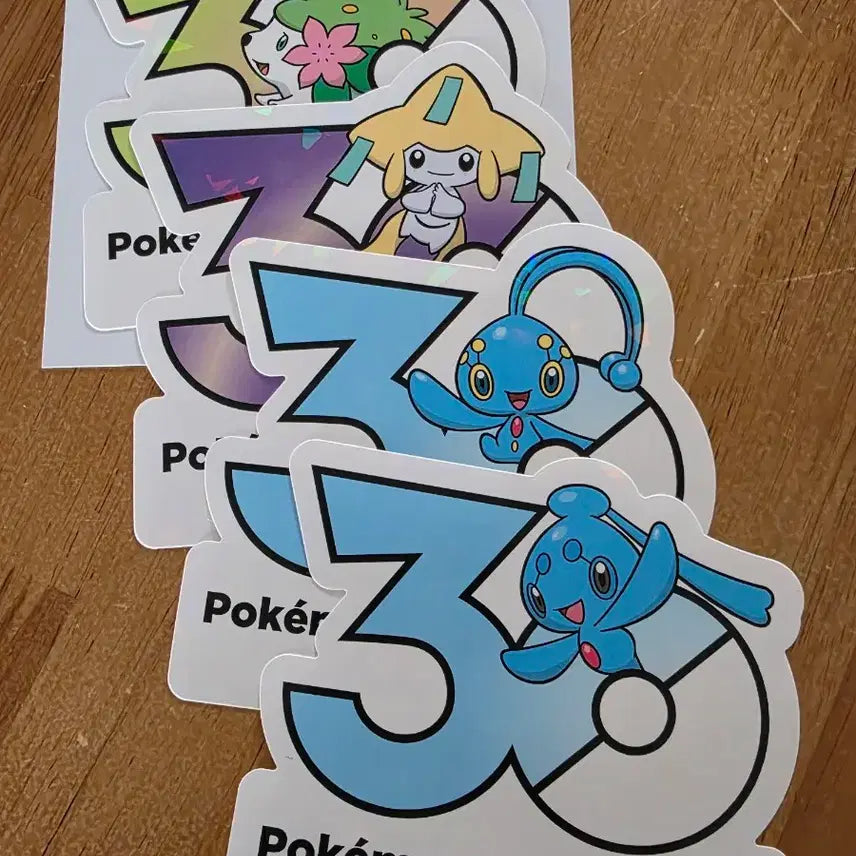 [BUNJANG] Pokemon 30th Anniversary Logo Sticker Set / 포켓몬 30주년 로고 스티커 판매