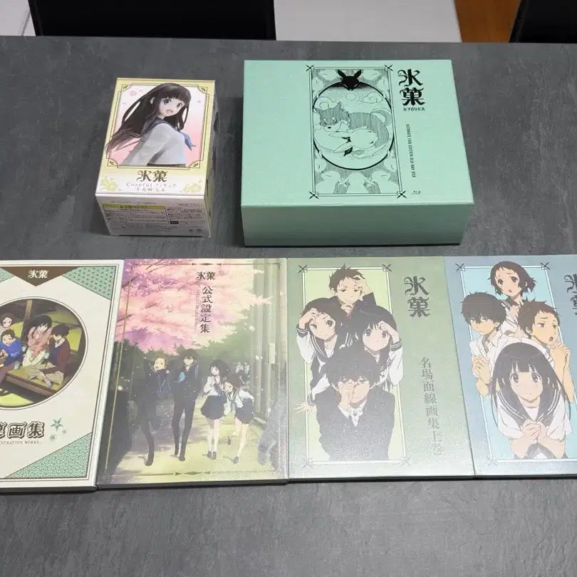 [BUNJANG] Hyouka UFE Blu-ray, 4 Art Books, Kotobukiya Figure Bundle Set / 빙과 ufe, 화집 4권, 코어풀 피규어