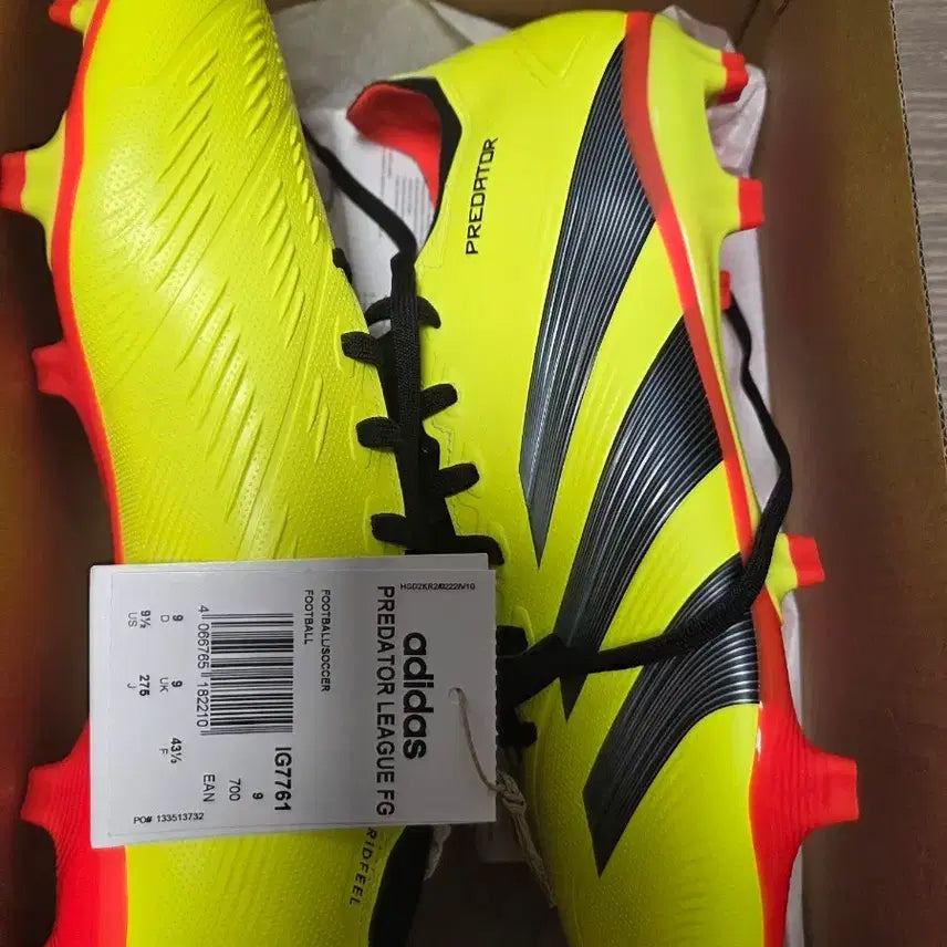 [BUNJANG] Adidas Predator LEAGUE FG Football Boots Yellow/Red / (새상품) 아디다스 프레데터 LEAGUE FG 축구화 옐로우/레드
