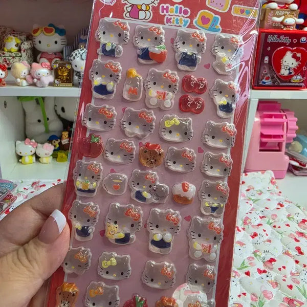 [BUNJANG] Red Kitty Bong Bong Sticker / 레드키티 봉봉 스티커