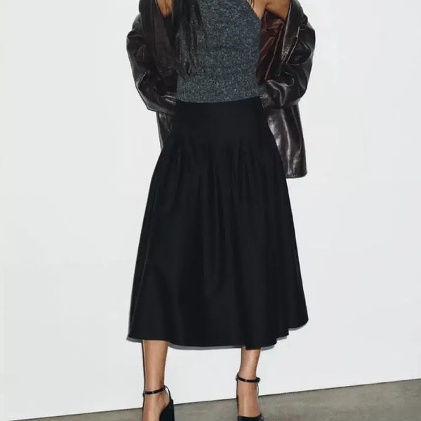 [BUNJANG] Zara Pleated Midi Skirt / 자라 플리츠 미디스커트