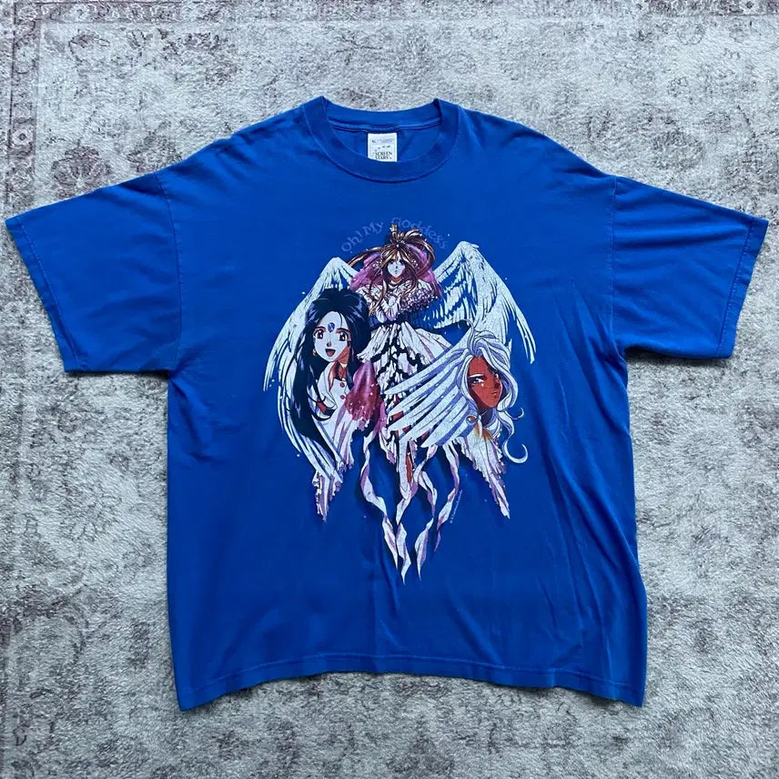 [BUNJANG] 90s Vintage Anime T-Shirt / 오나의여신님 90s 빈티지 애니메이션 티셔츠 애니티