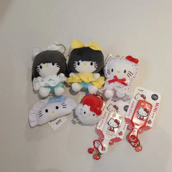 [BUNJANG] Hello Kitty Character Keychains (New) / [새상품] 헬로키티 백설공주 키티, 우비키티, 만두키티, 초밥키티, 키티빗 키링