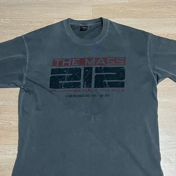 [BUNJANG] Them:s Jang Sung Yeop Pigment Charcoal Short Sleeve T-Shirt M / 더매스 장성엽 피그먼트 차콜 반팔 M