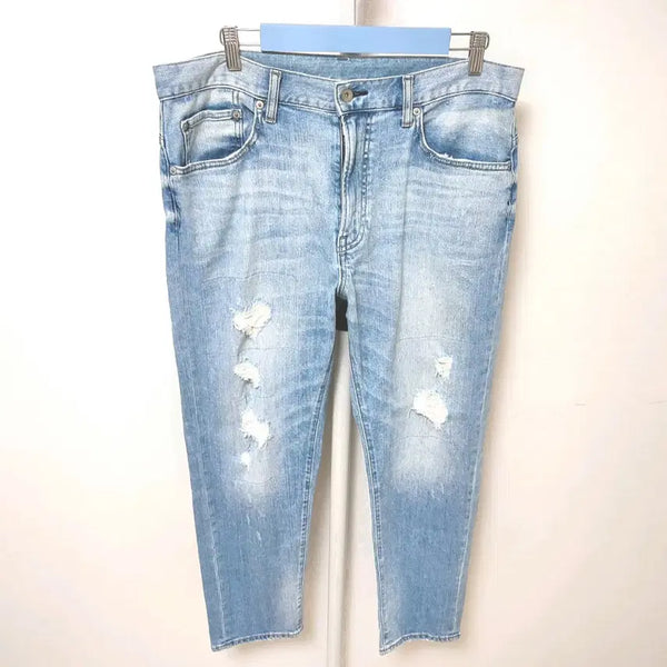 [BUNJANG] Uniqlo Men's Distressed Stretch Denim Jeans / [36] 유니클로 남성 데미지진 스판 청바지 데님팬츠