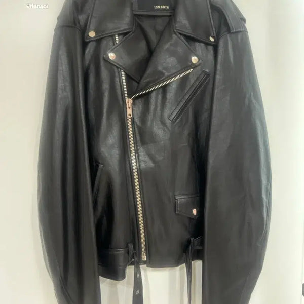 [BUNJANG] 13MONTH Black Leather Rider Jacket / 13MONTH 블랙 레더 라이더 자켓