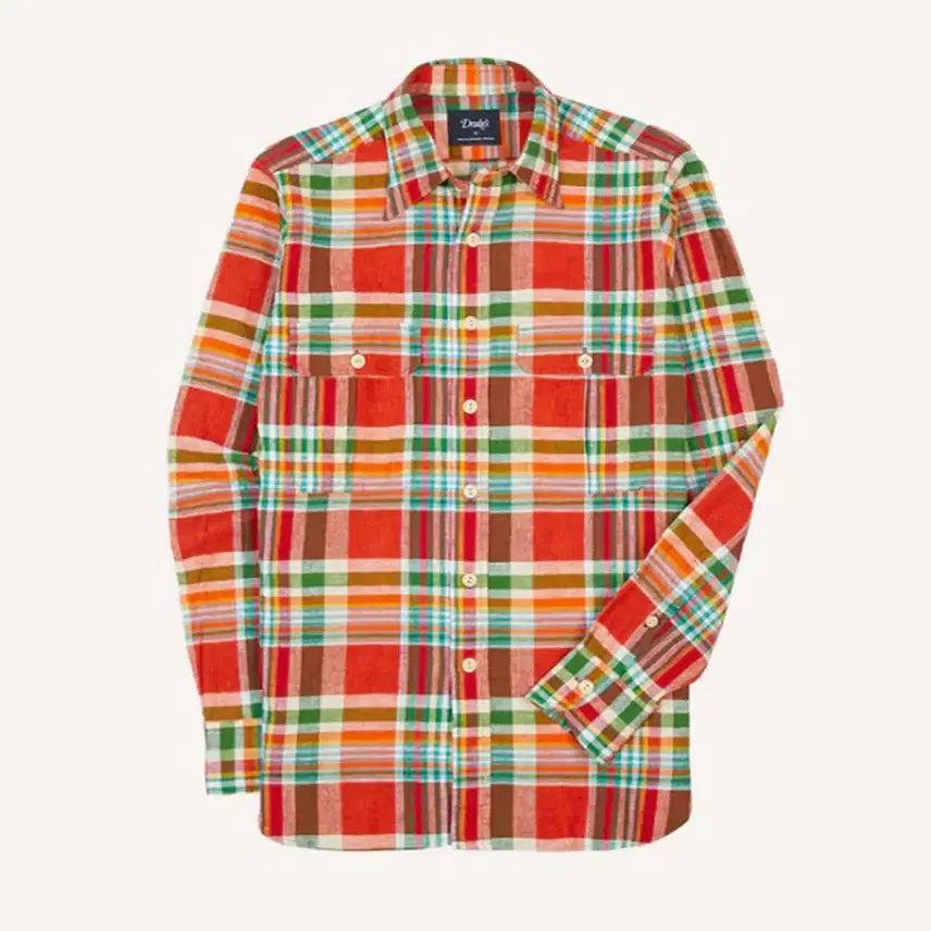 [BUNJANG] Drake's Madras Workshirt Navy / (새제품/L)드레익스 마드라스 워크셔츠 drakes