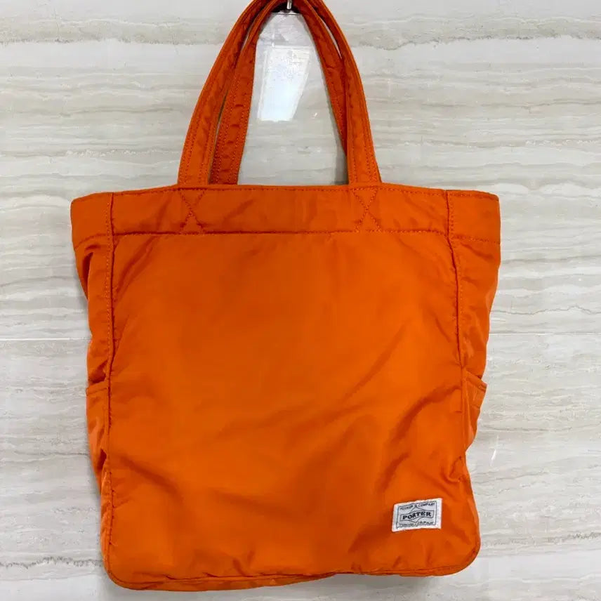 [BUNJANG] Yoshida Porter Orange Color Tote Bag / 요시다 포터 토드백 오렌지컬러