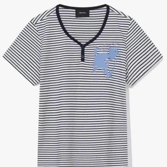 [BUNJANG] Stripe Short Sleeve T-Shirt / 스트라이프 반팔티 free