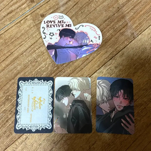 [BUNJANG] SALONDELBON Rebom Romantic Apocalypse Photocard Heart Coaster / 살롱드르봉 레봄 낭만묵시록 낭묵 낭묵록 특전 포카 하트코스터