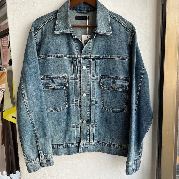 [BUNJANG] Uniqlo 2nd Gen Light Wash Denim Jacket L / [L] 유니클로 2세대 연청 데님자켓