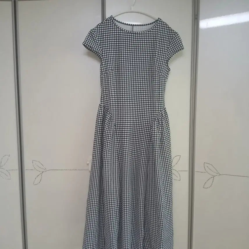 [BUNJANG] Checkered Midi Dress / 체크무늬 원피스