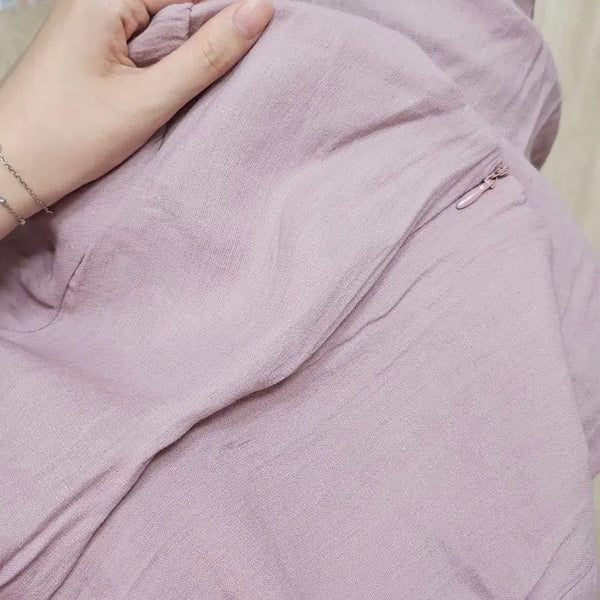 [BUNJANG] Avely Pink Midi Dress Size S-M / [새상품, 시착] 에이블리 핑크 원피스