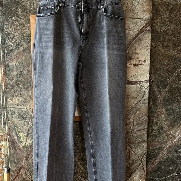 [BUNJANG] Urban Dress Recage Wide Denim Pants Black XL / 어반드레스 레직기 와이드 데님 팬츠 블랙 XL