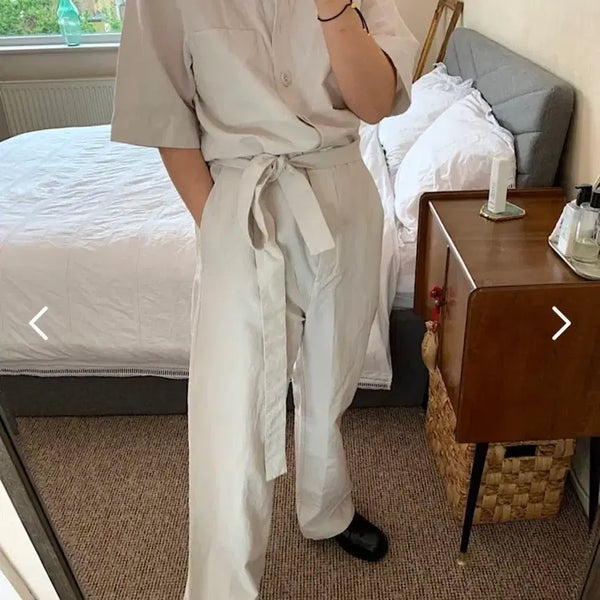 [BUNJANG] COS Jumpsuit Beige Size 32 / <새상품> 코스cos 점프수트 32