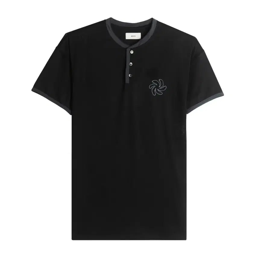 [BUNJANG] Heist Mesh Henley Neck T-Shirt / 헤이스트 매쉬 헨리넥