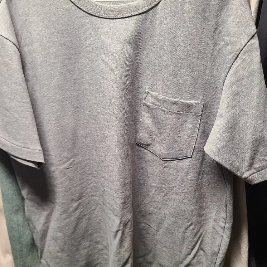 [BUNJANG] Polo Ralph Lauren Heavyweight Pocket T-Shirt Gray / 폴로 랄프로렌 헤비웨이트 반팔 티셔츠 그레이 포켓 105정도