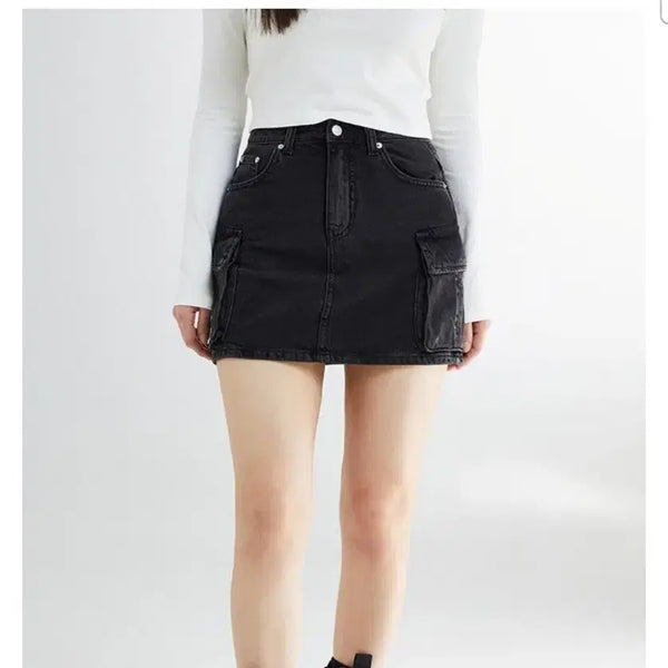 [BUNJANG] SPAO Cargo Denim Skirt / [S]스파오 카고 데님 스커트