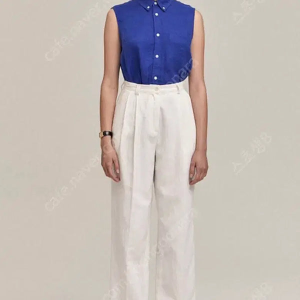 [BUNJANG] The Barnet Linen Pants White S / 더바넷 린넨 팬츠 화이트 s