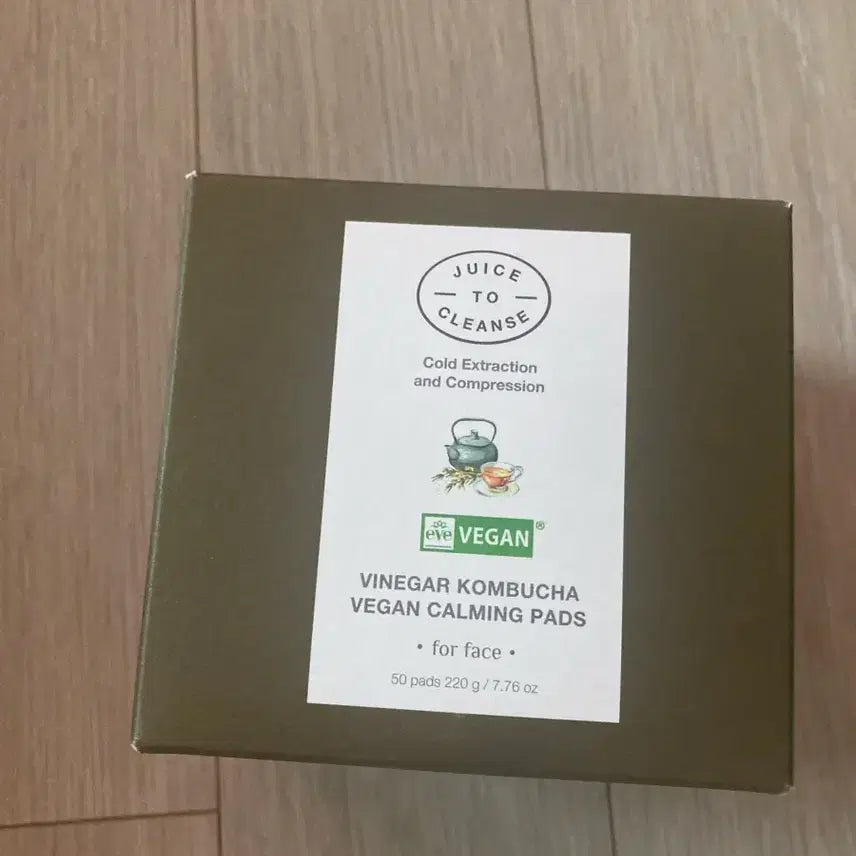 [BUNJANG] Juice to Cleanse Vinegar Kombucha Vegan Calming Pad 50 Count / 쥬스투클렌즈 비니거 콤부차 비건 진정 패드 50매