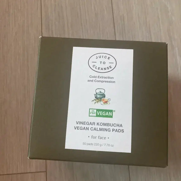 [BUNJANG] Juice to Cleanse Vinegar Kombucha Vegan Calming Pad 50 Count / 쥬스투클렌즈 비니거 콤부차 비건 진정 패드 50매