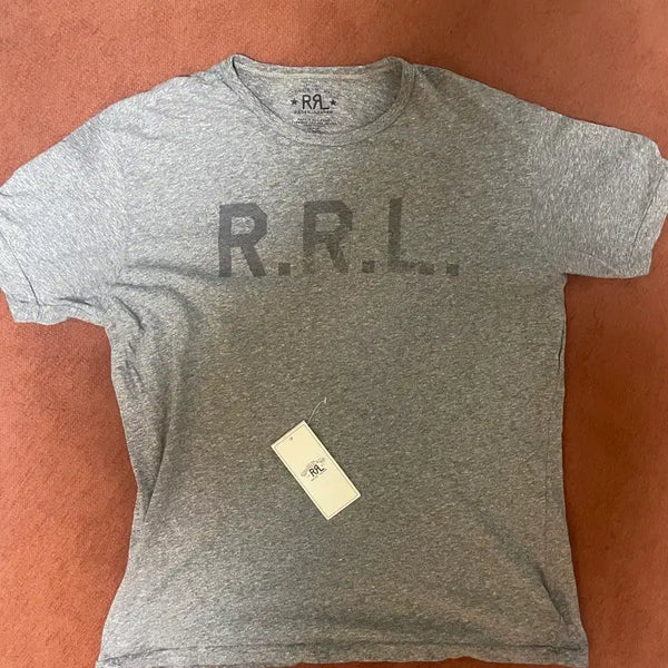 [BUNJANG] RRL Logo T-Shirt Grey / [M] rrl 로고 티셔츠 그레이