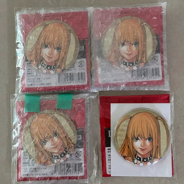 [BUNJANG] Death Note Misa Pop-up Can Badge Bundle Set (4 Pieces) / 일괄)데스노트 미사 팝업 캔뱃지 4개