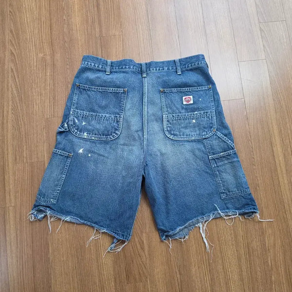 [BUNJANG] Saint Michael 25ss Double Knee Carpenter Shorts Blue M / (M) 25ss 세인트미카엘 더블 니 카펜터 쇼츠 블루