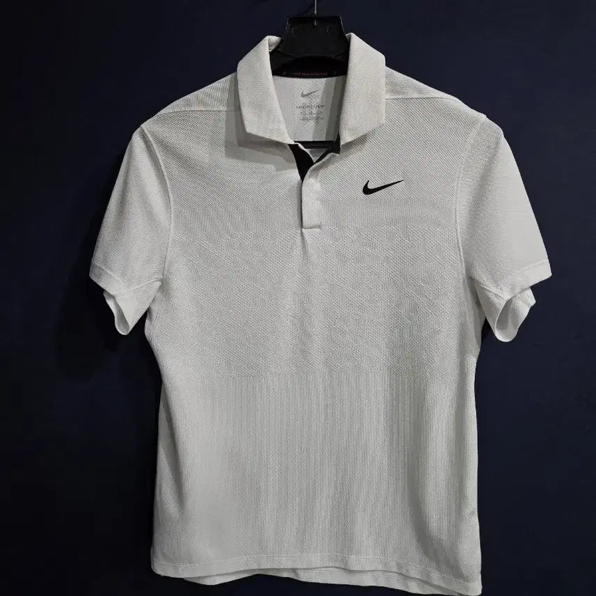[BUNJANG] Nike Dri-FIT ADV Tiger Woods Camo White Men's Slim Fit Golf Polo T-Shirt Size 95 / 나이키 드라이핏 ADV 타이거우즈 카모 화이트 남성 슬림핏 95 골프 카라반팔티