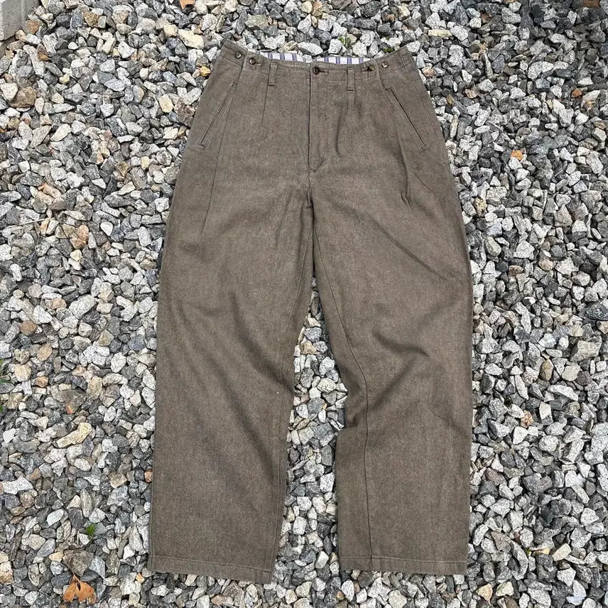 [BUNJANG] DESK BUYER'S COLLECTION 90s Wool Trousers / 90s데스크  바이어스 원턱  울 트라우저 (실측확인)