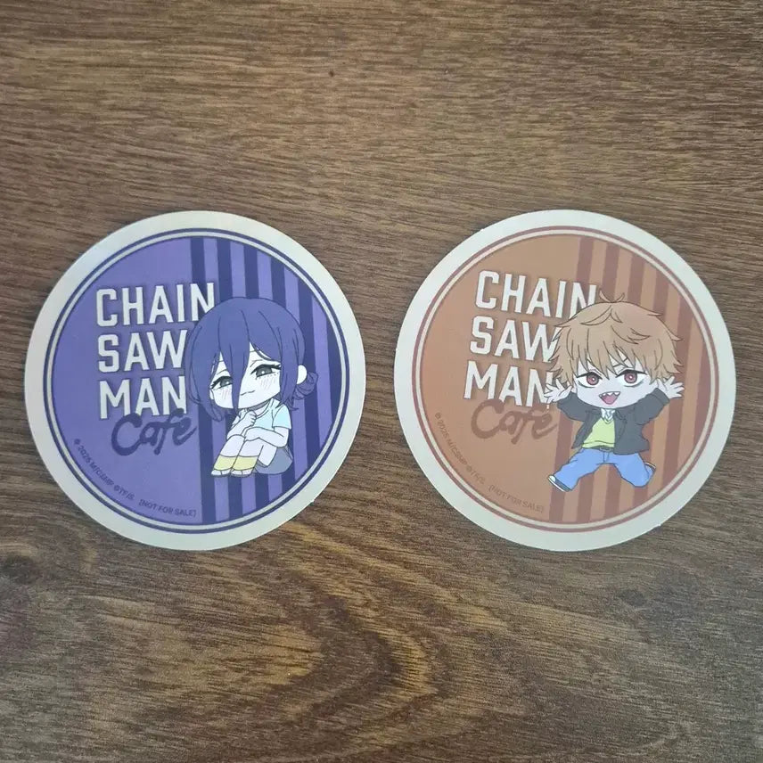 [BUNJANG] Chainsaw Man Cafe Coaster Set (Reze & Denji) Special Offer / 체인소맨 카페 코스터 특전 (레제&덴지 일괄)