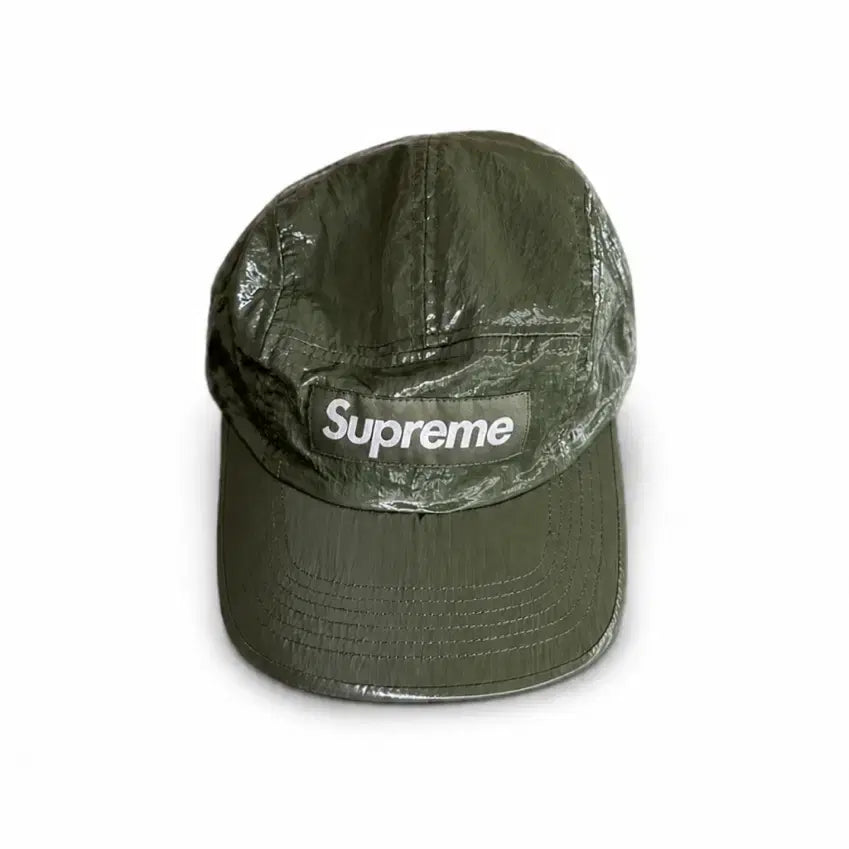[BUNJANG] Supreme Gloss Ripstop Camp Cap Olive / Supreme Gloss Ripstop Camp Cap Olive
