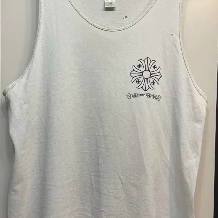 [BUNJANG] Chrome Hearts Sleeveless T-Shirt Vintage Logo Embroidered / 크롬하츠 민소매 티셔츠