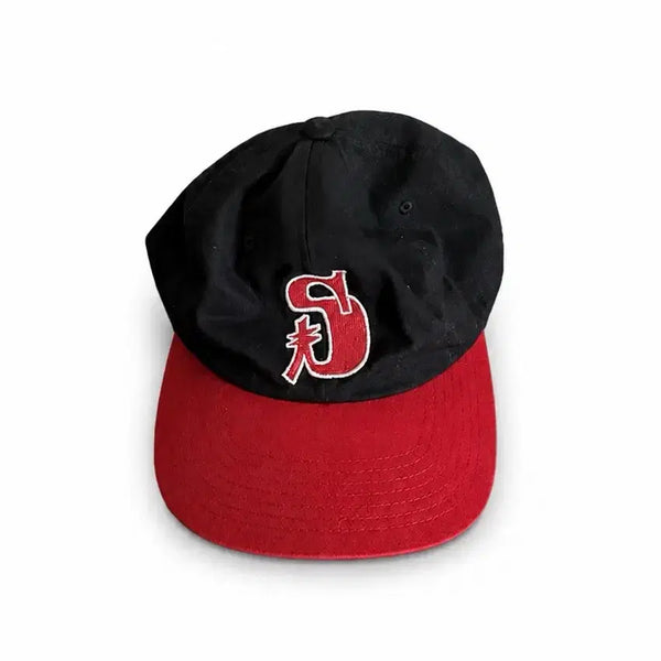 [BUNJANG] Stussy Vintage S Low Pro Cap Black Red / Stussy Vintage S Low Pro Cap Black Red