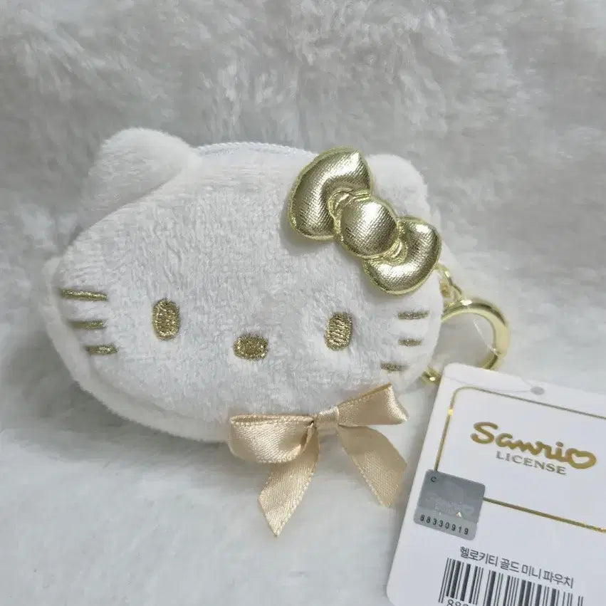 [BUNJANG] Hello Kitty Gold Mini Pouch / 헬로키티 골드 미니 파우치