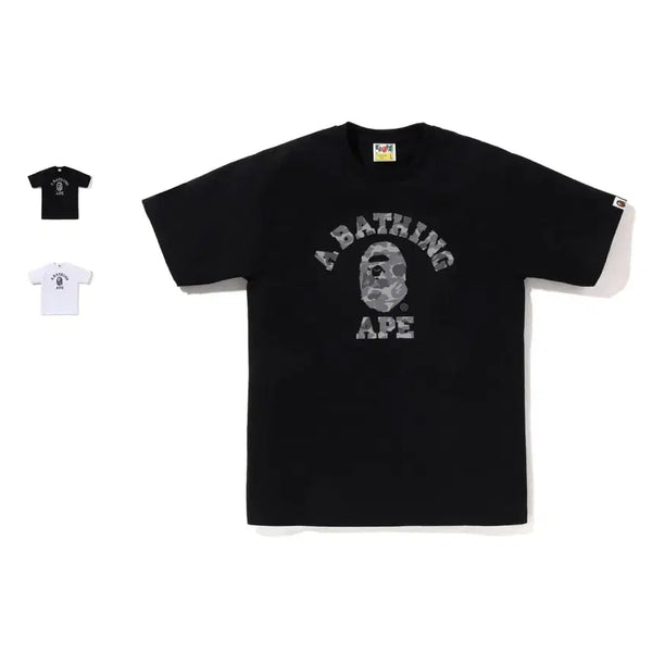 [BUNJANG] BAPE ABC Camo Reflective College Short Sleeve T-Shirt / 베이프 ABC 카모 리플렉티브 컬리지 반팔티