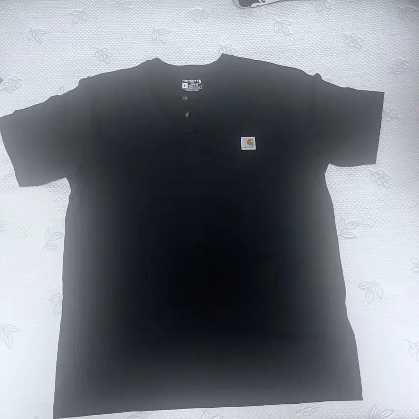 [BUNJANG] Carhartt K84 Black Henleys T-Shirt / 칼하트 헨리넥 k84 블랙