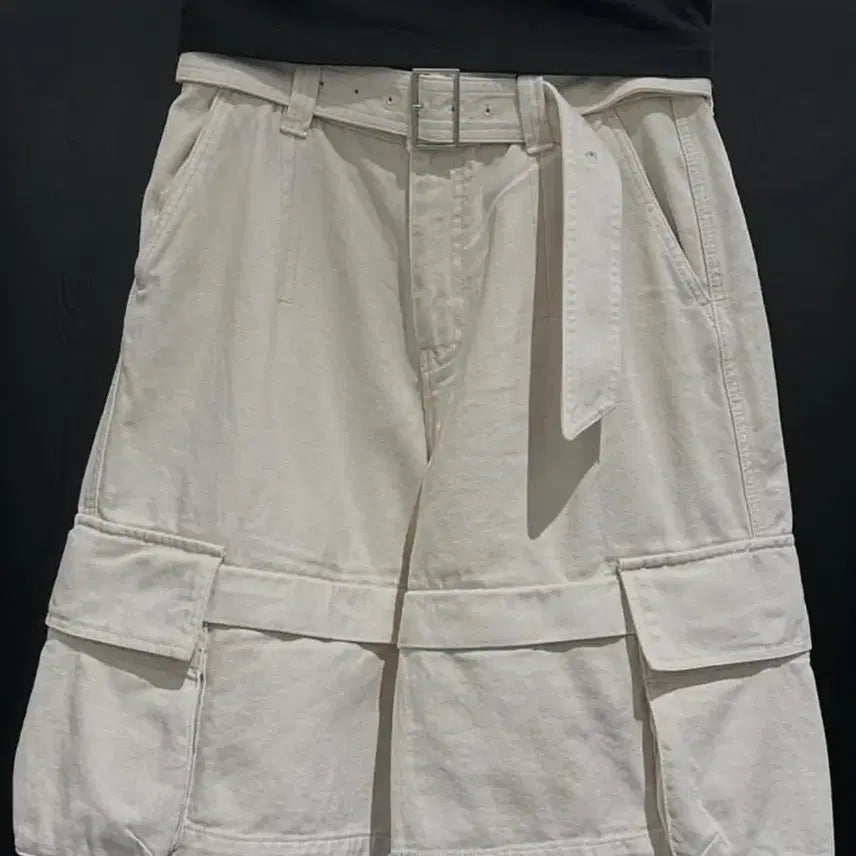 [BUNJANG] Songzio Homme Belted 2-in-1 Shorts / 송지오옴므 벨티드 2in1 쇼츠 반바지