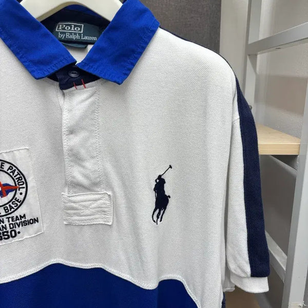 [BUNJANG] Polo Ralph Lauren Big Pony Rugby Short Sleeve Polo Shirt - Large / 폴로 랄프로렌 반팔 카라티 럭비티 빅포니 라지사이즈
