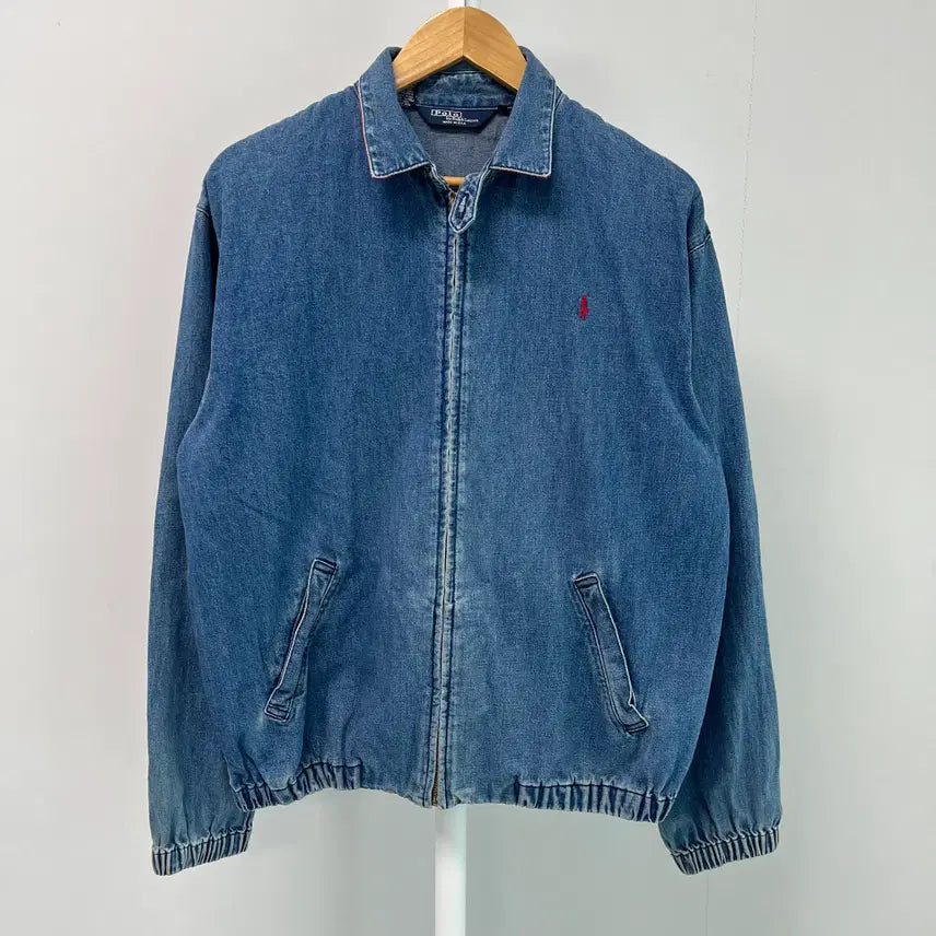 [BUNJANG] Polo Ralph Lauren 90s USA Harrington Swingtop Jacket / [USA] 90s 폴로 랄프로렌 데님 해링턴 스윙톱 자켓 S(실측M-L)