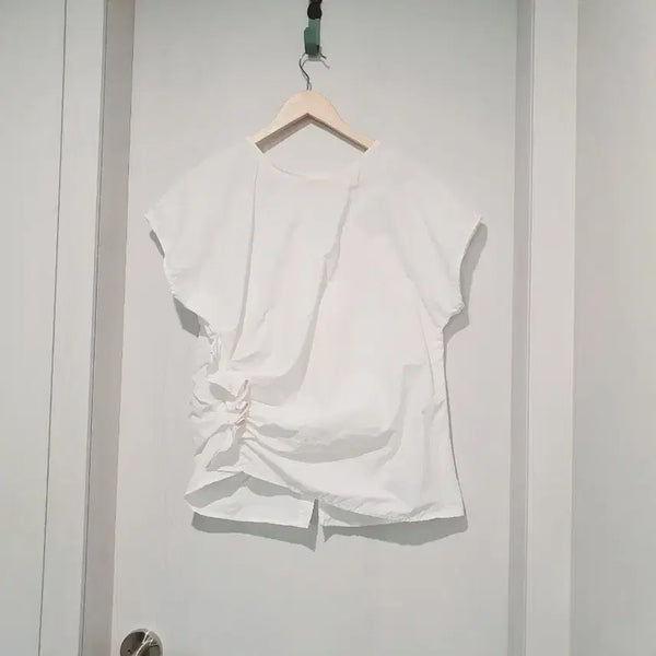 [BUNJANG] BLONDIE White Shirring Blouse / BLONDIE 화이트 셔링 블라우스