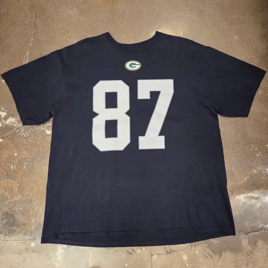 [BUNJANG] Majestic 87 Numbering Black T-Shirt Vintage XL / 미국빈티지 마제스틱 87 넘버링 블랙 티셔츠