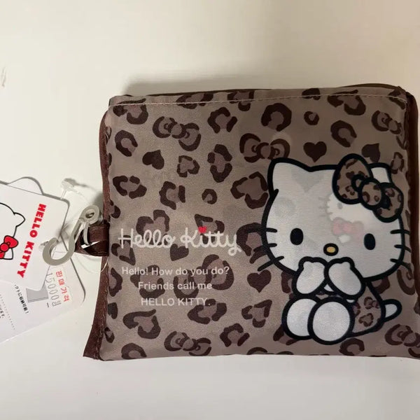 [BUNJANG] Sanrio Hello Kitty Leopard Print Shopping Basket / 산리오 키티 장바구니