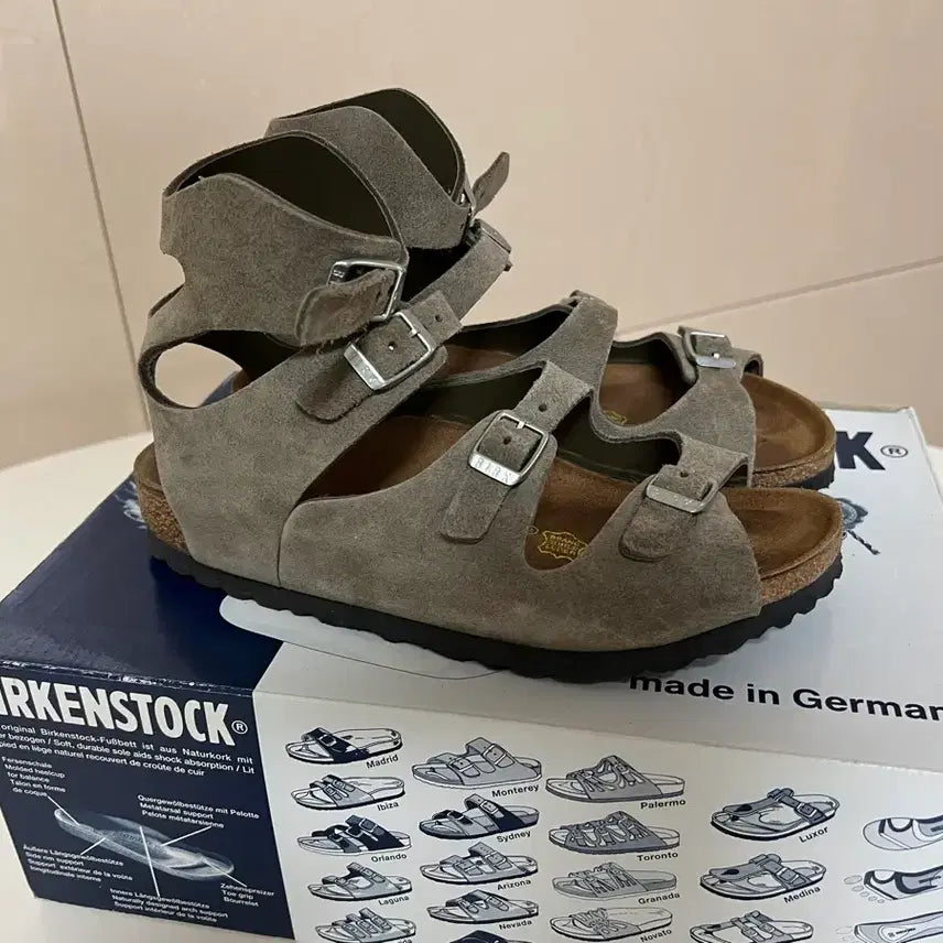 [BUNJANG] Birkenstock Athen Khaki Limited Edition Sandals / 버켄스탁 아테네 카키색 한정판