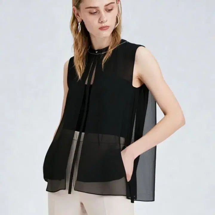 [BUNJANG] Chatelaine Gold Button Sleeveless Vest / 샤트렌 금장단추 슬리브조끼